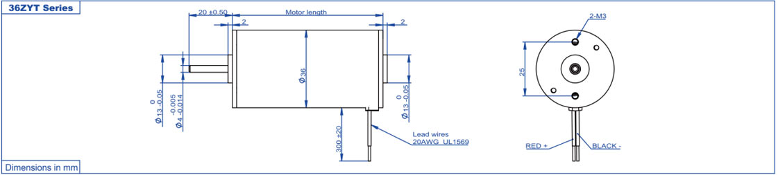 36ZYT 直流有刷电机 36ZYT 直流有刷电机