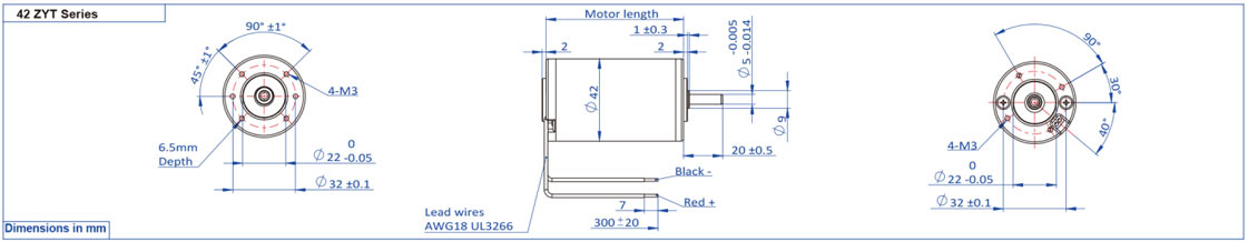 42ZYT 直流有刷电机 42ZYT 直流有刷电机