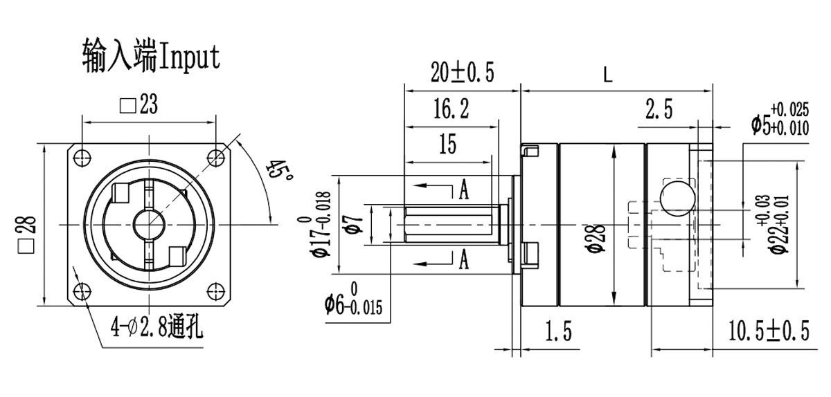 planetary gearbox dimension planetary gearbox dimension
