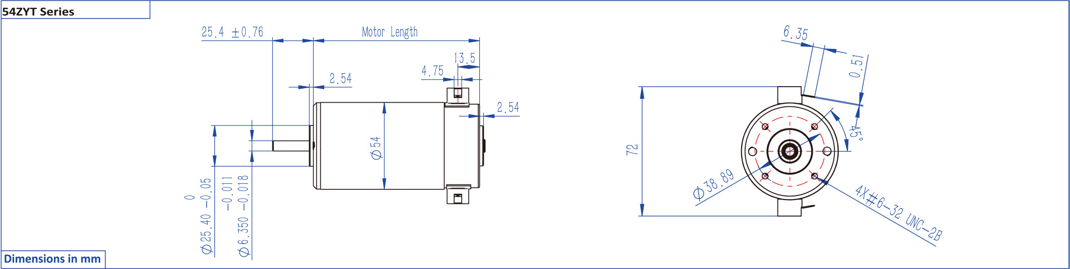 54ZYT直流有刷电机