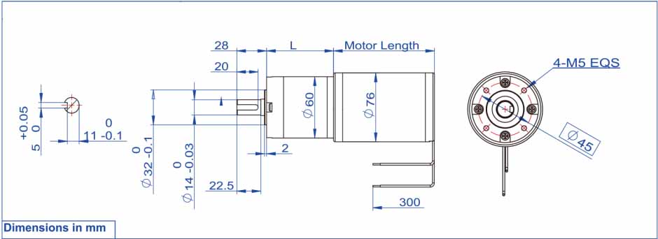 76ZYT Brushed Dc Planetary Gear Motor